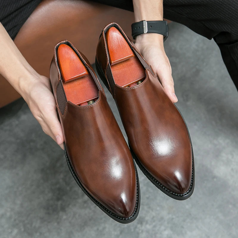 Slevo Genuine Leather Loafers