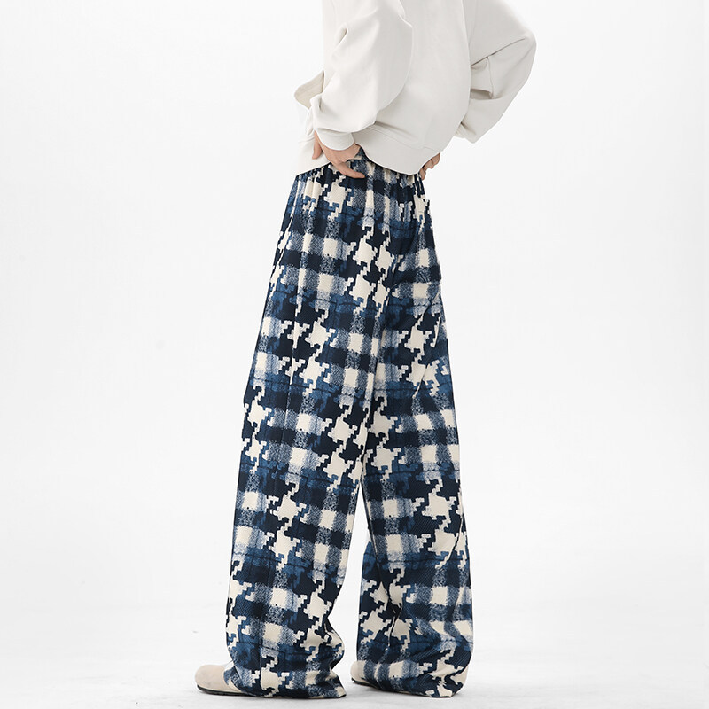Studio85 Wide-Leg Plaid Pants
