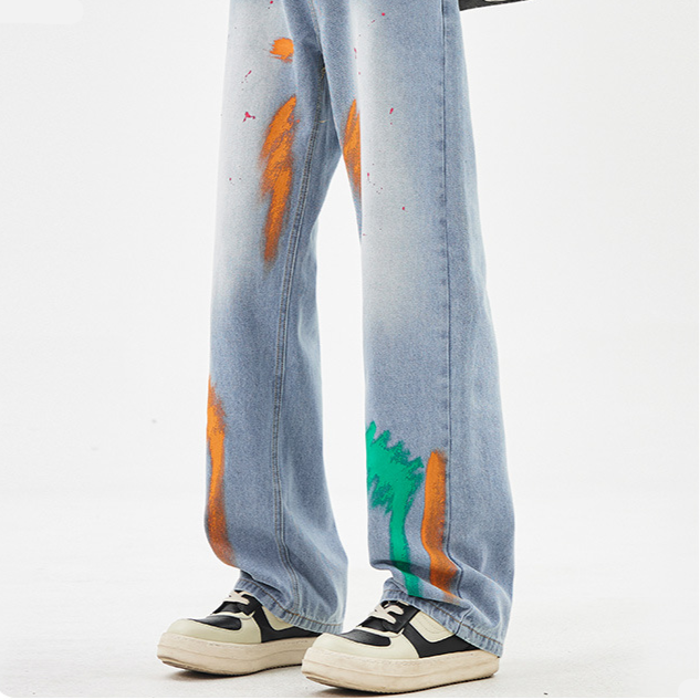 Tyga Spray-Painted Denims