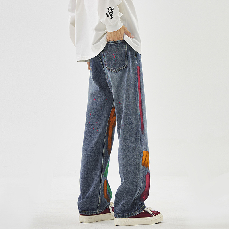 Tyga Spray-Painted Denims