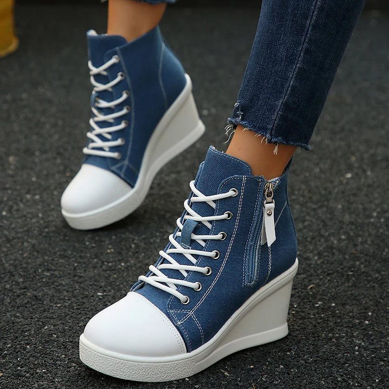 Rowan Canvas Wedge Sneaker
