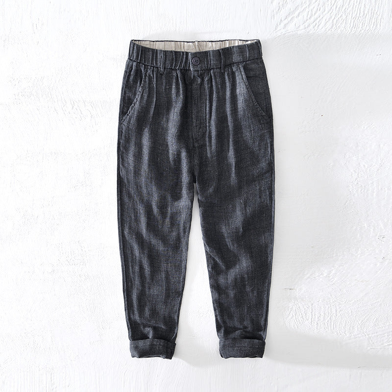 Vesta Rolled-Hem Linen Trousers