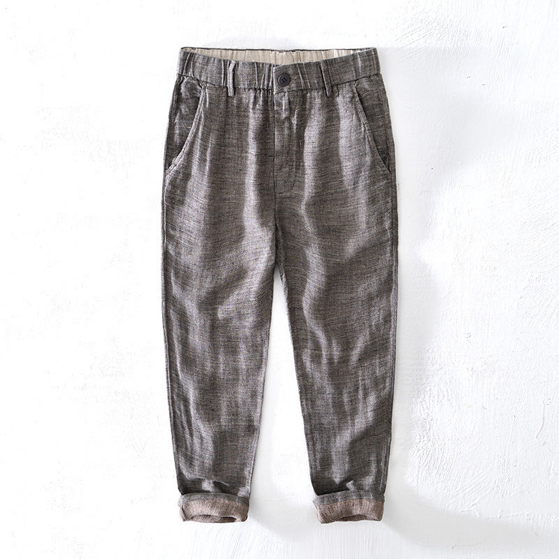 Vesta Rolled-Hem Linen Trousers