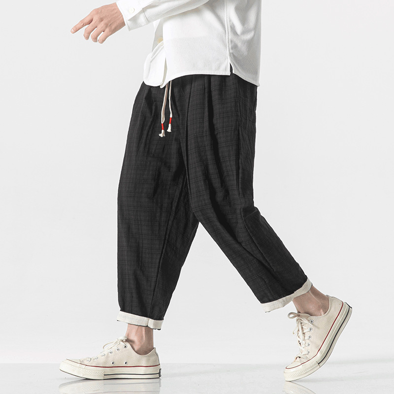 WabiSabi Micro Check Pants