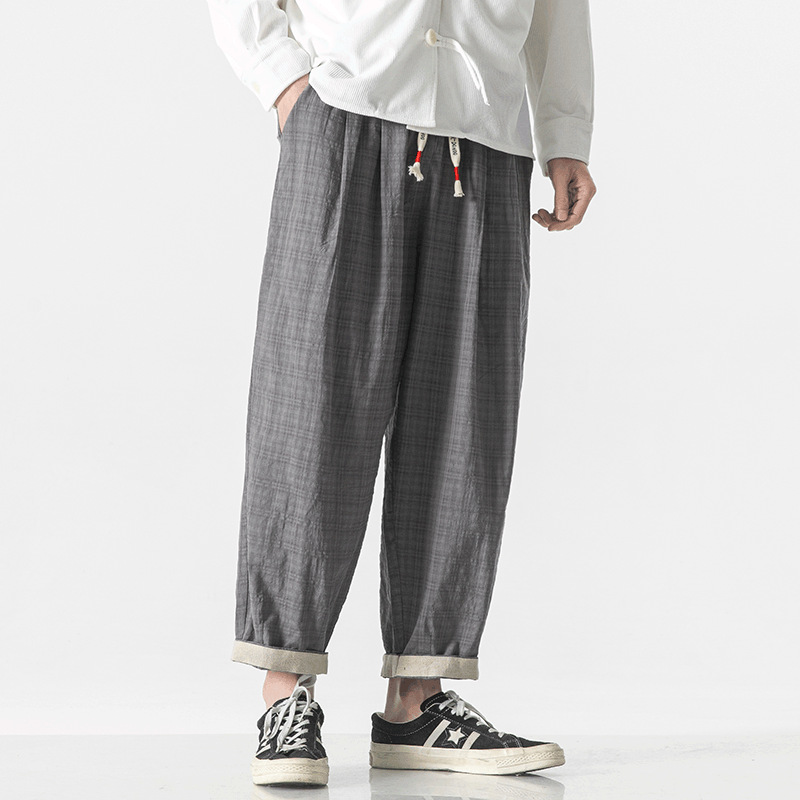 WabiSabi Micro Check Pants