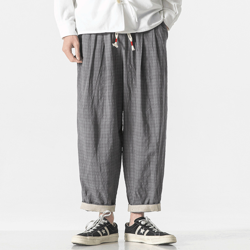WabiSabi Micro Check Pants