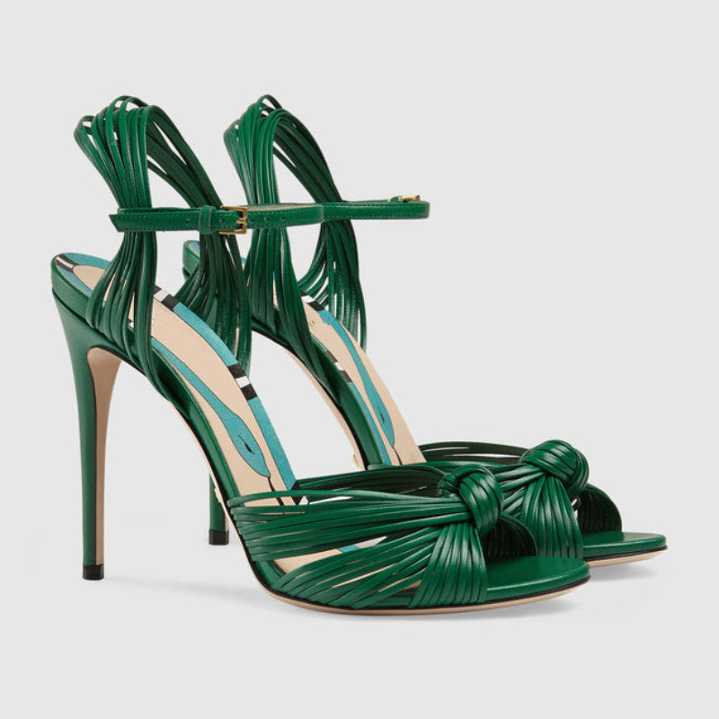 Liora Metallic Heeled Sandals