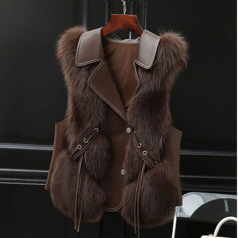 Regal Fur Layer Vest