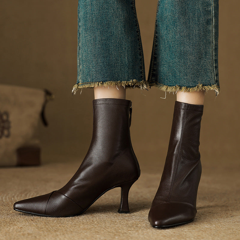 Solven Pointed Slim Boots
