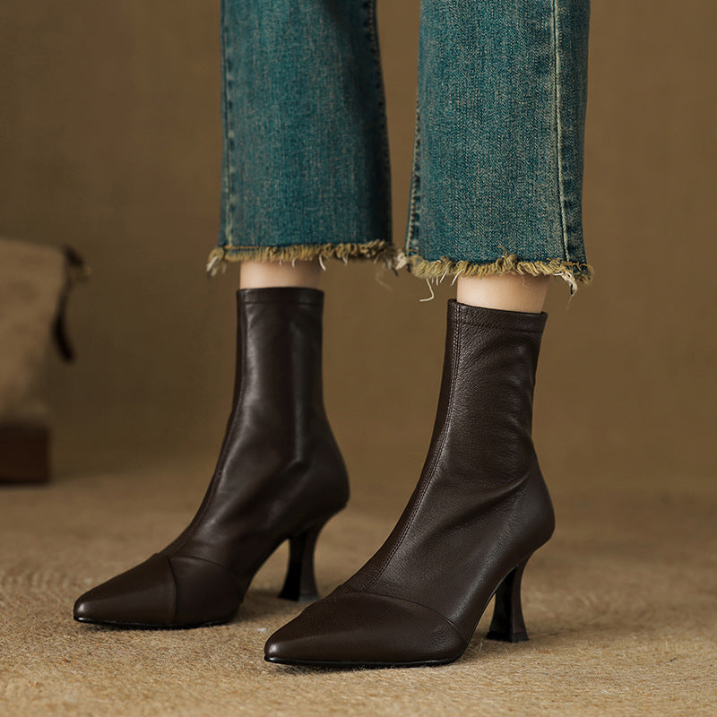 Solven Pointed Slim Boots