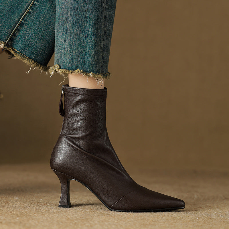 Solven Pointed Slim Boots