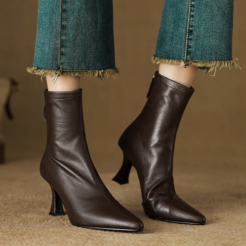 Solven Pointed Slim Boots