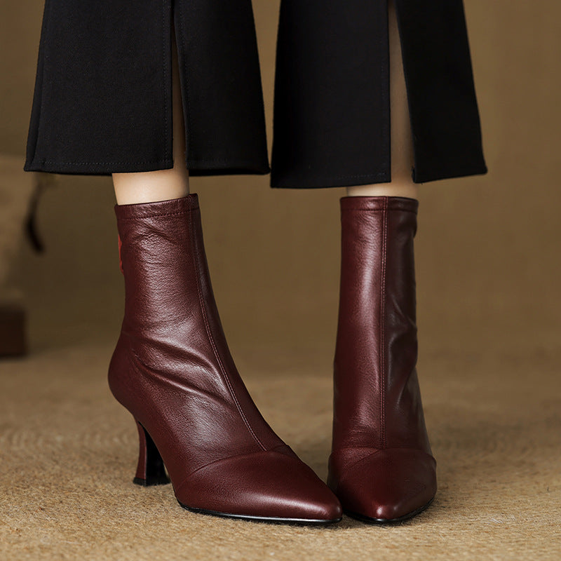Solven Pointed Slim Boots