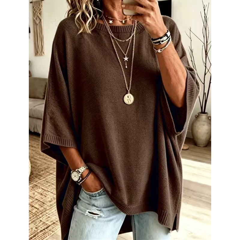 Nora Knit Poncho Sweater
