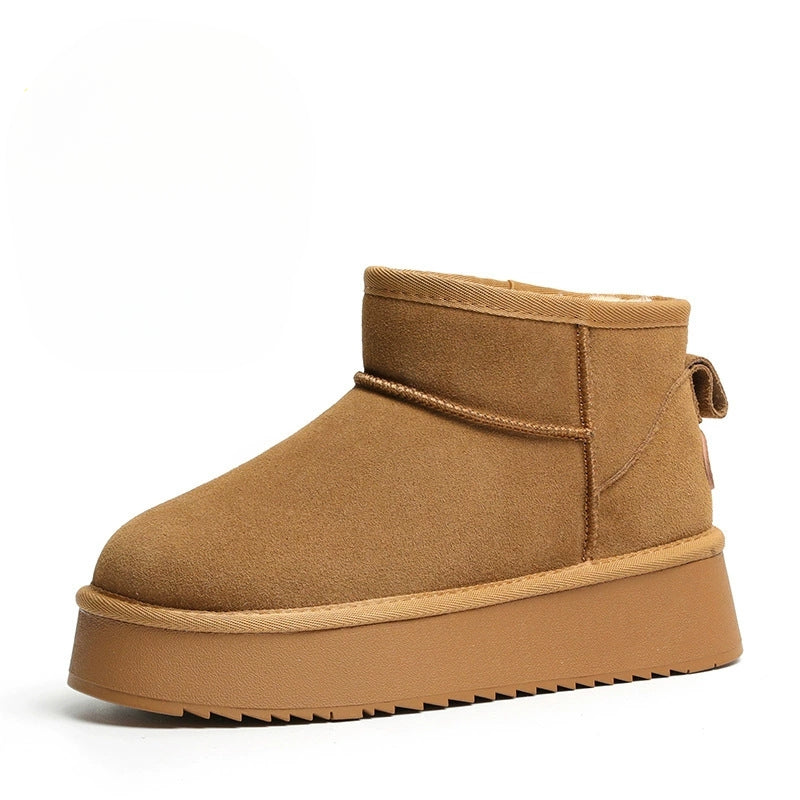 Vera Voss Suede Platform Boots