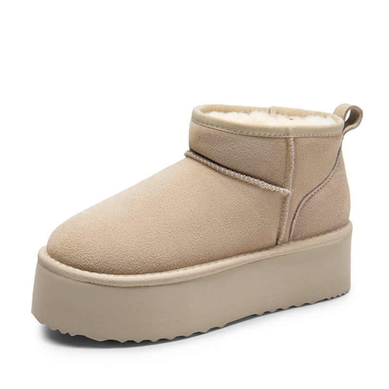 Vera Voss Suede Platform Boots