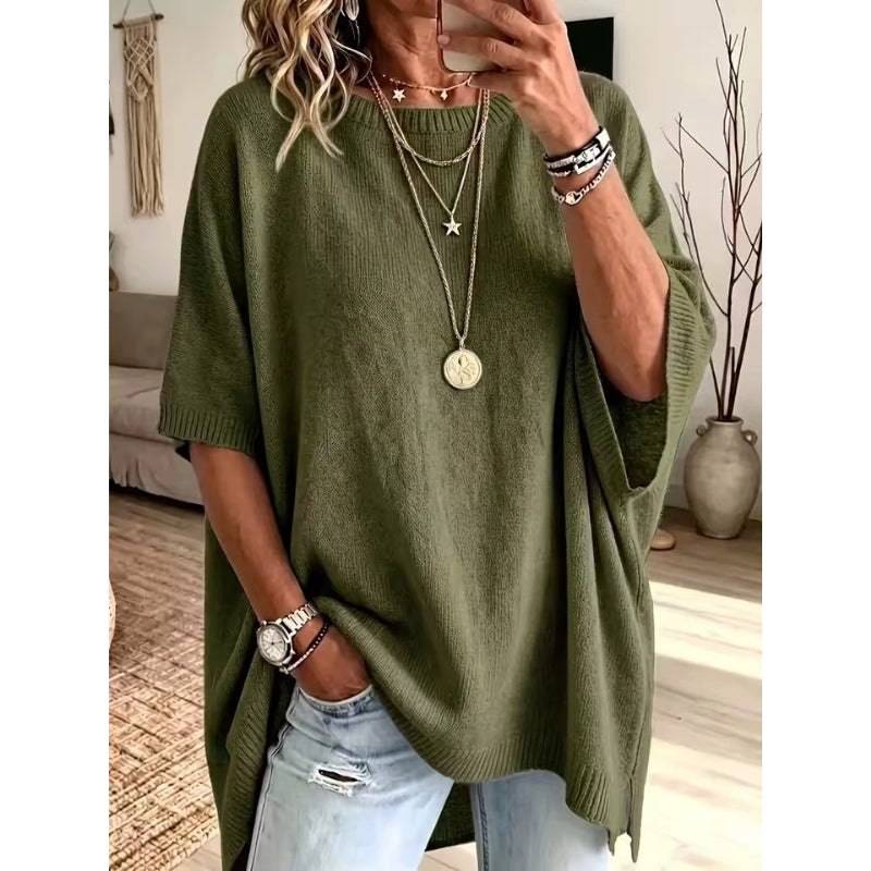 Nora Knit Poncho Sweater