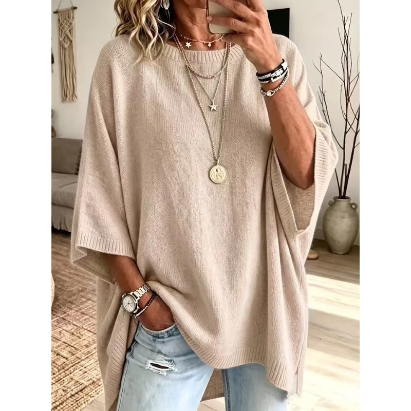 Nora Knit Poncho Sweater