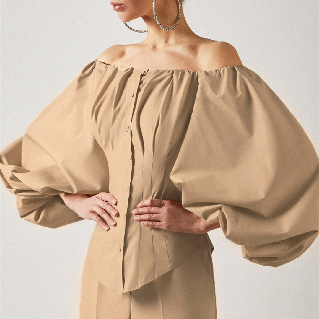 Loenne Buttoned Cotton Top