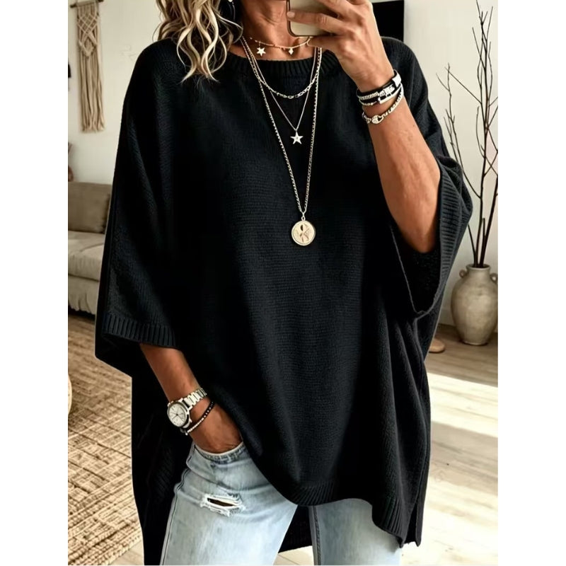Nora Knit Poncho Sweater