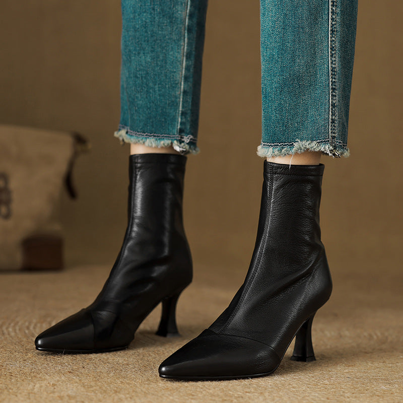 Solven Pointed Slim Boots
