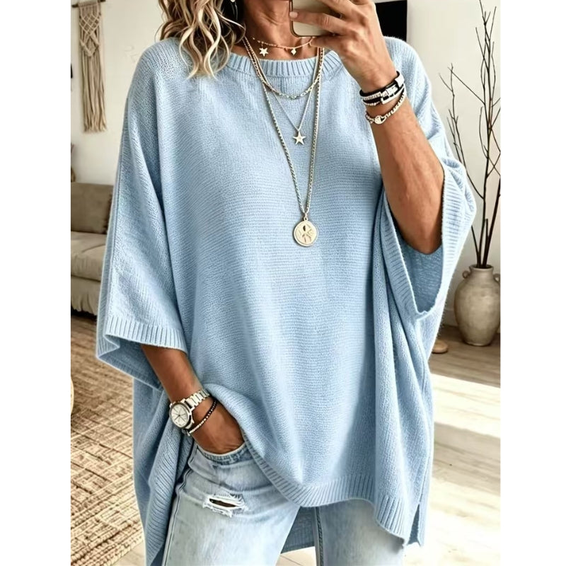 Nora Knit Poncho Sweater