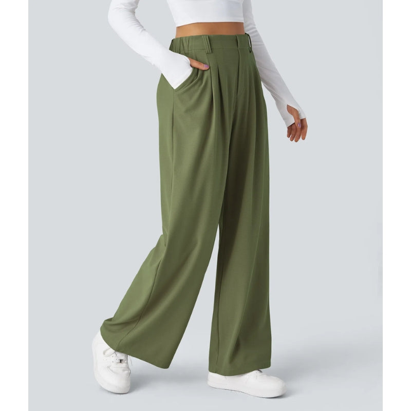 Nomi High Waisted Waffle Pants