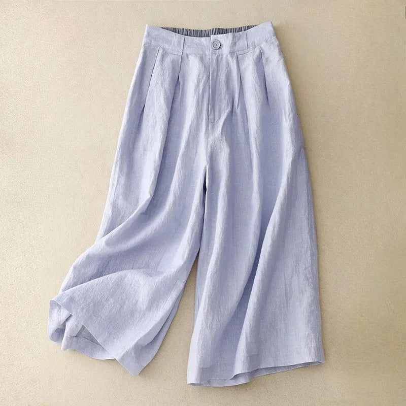 Caroline Wide-Leg Linen Pants