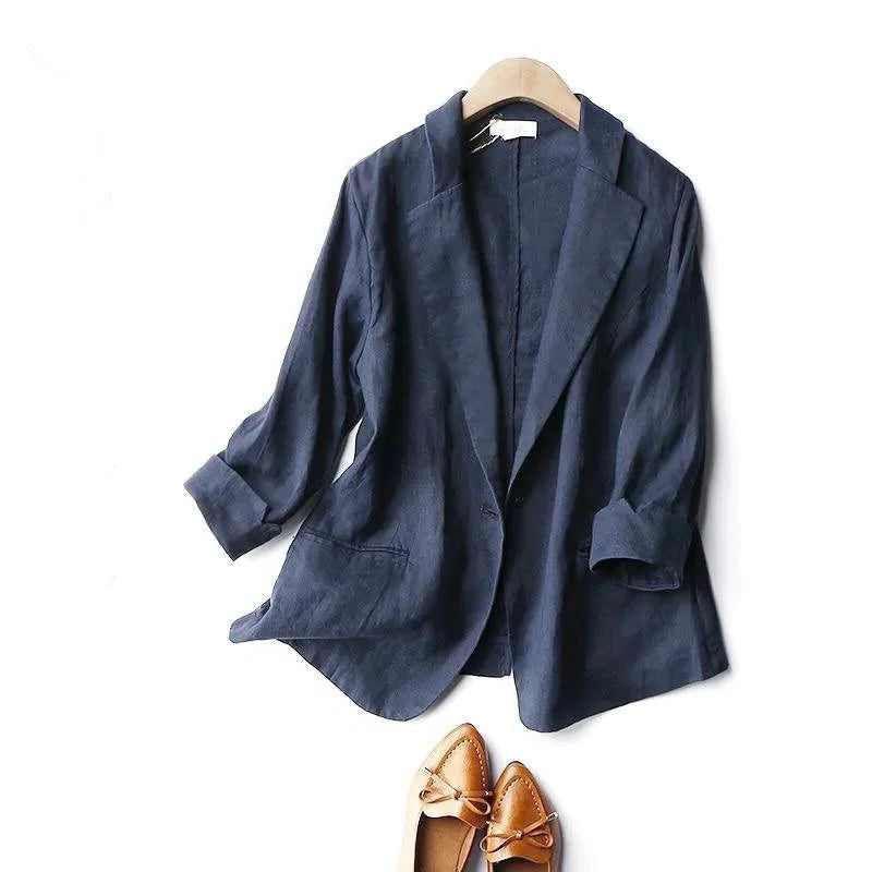 Elise Relaxed Linen Blazer