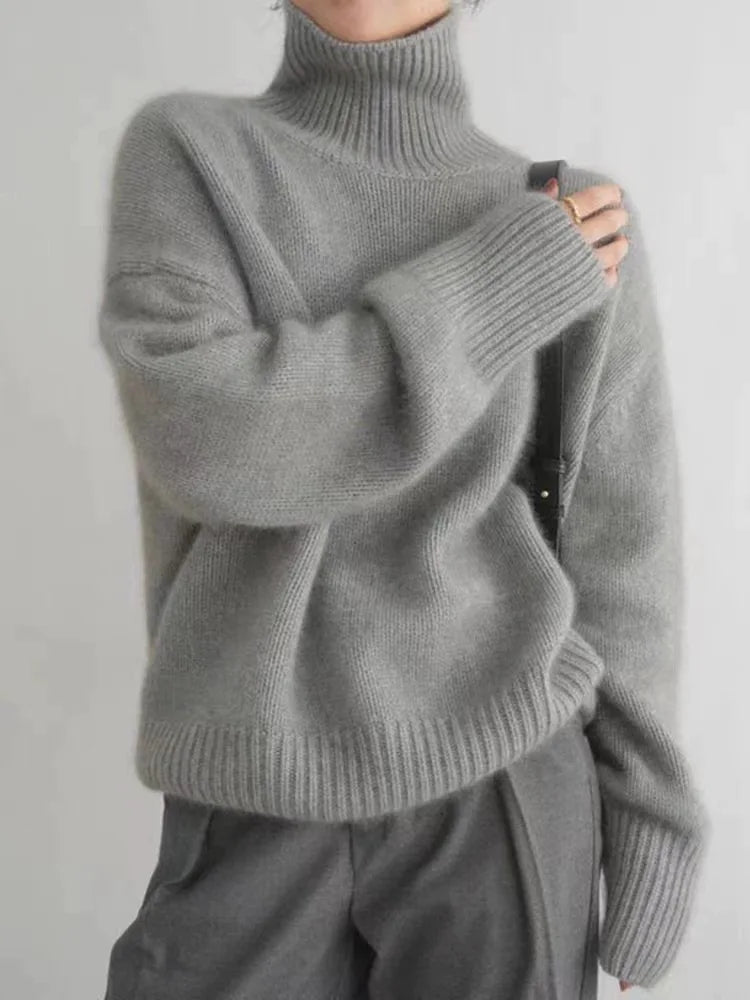 Elodie Cashmere Funnel Neck Jumper