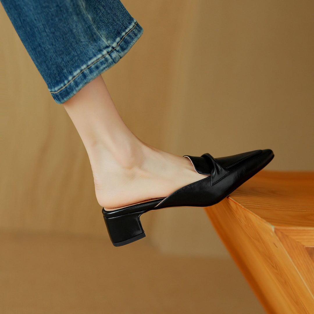 Cenara Leather Mules