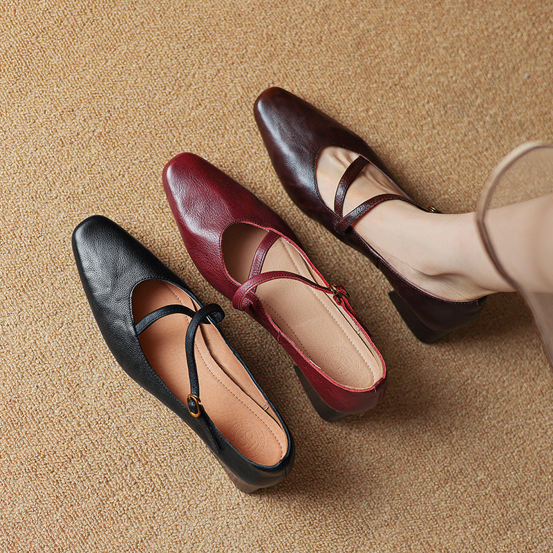 Seravi Leather Heels