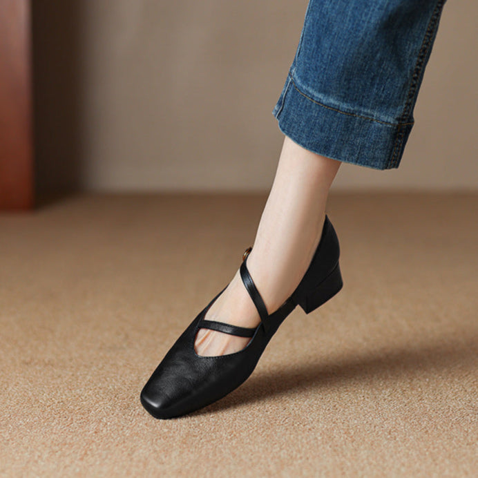 Seravi Leather Heels