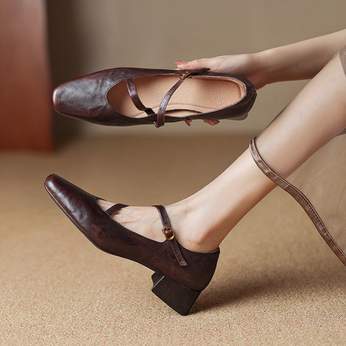 Seravi Leather Heels