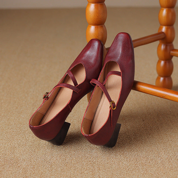 Seravi Leather Heels