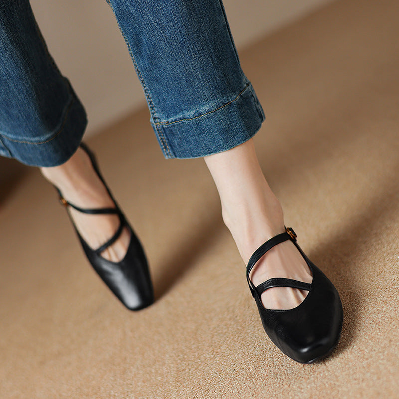 Seravi Leather Heels
