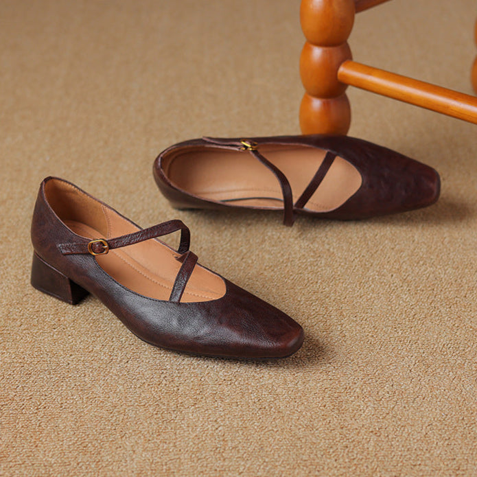Seravi Leather Heels
