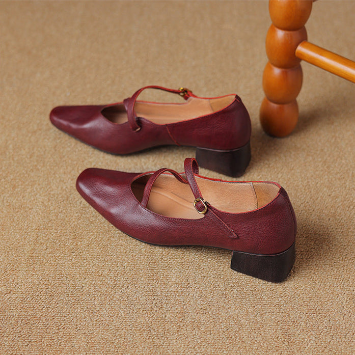 Seravi Leather Heels