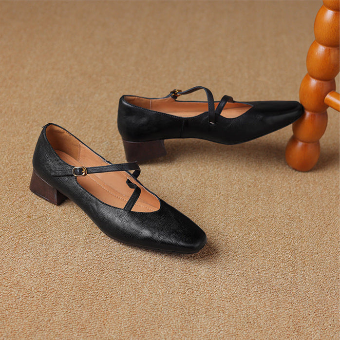 Seravi Leather Heels