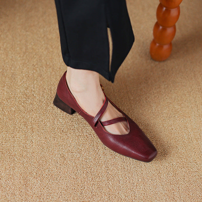 Seravi Leather Heels