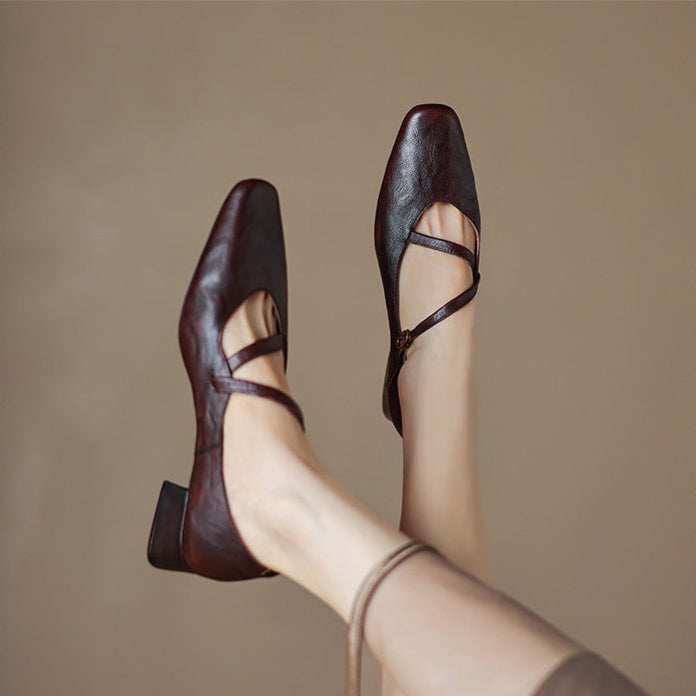 Seravi Leather Heels