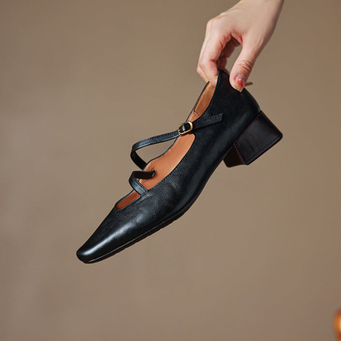 Seravi Leather Heels