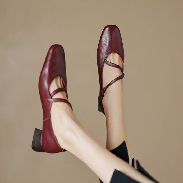 Seravi Leather Heels