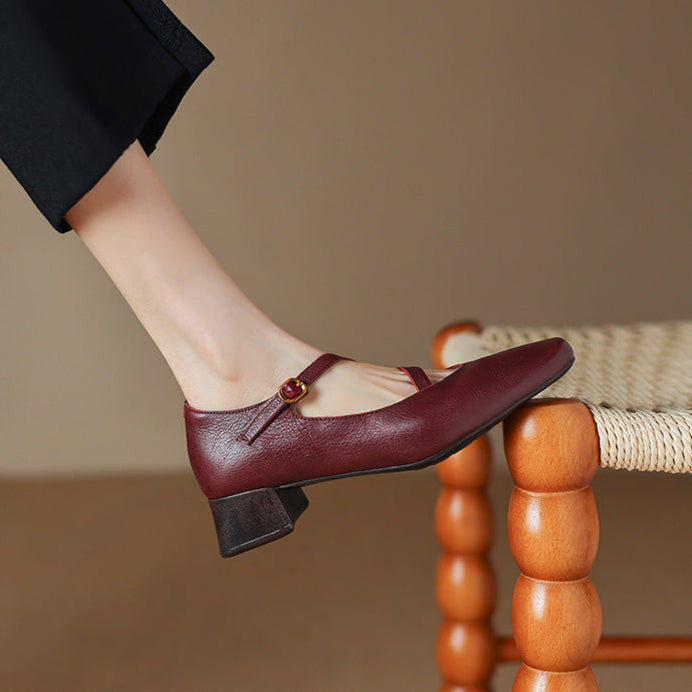 Seravi Leather Heels