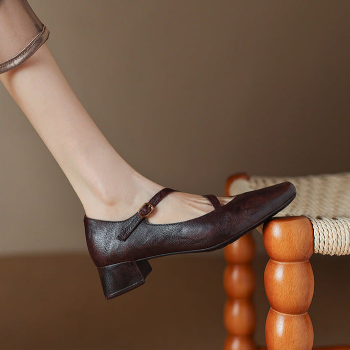 Seravi Leather Heels