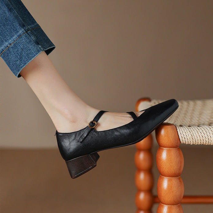 Seravi Leather Heels