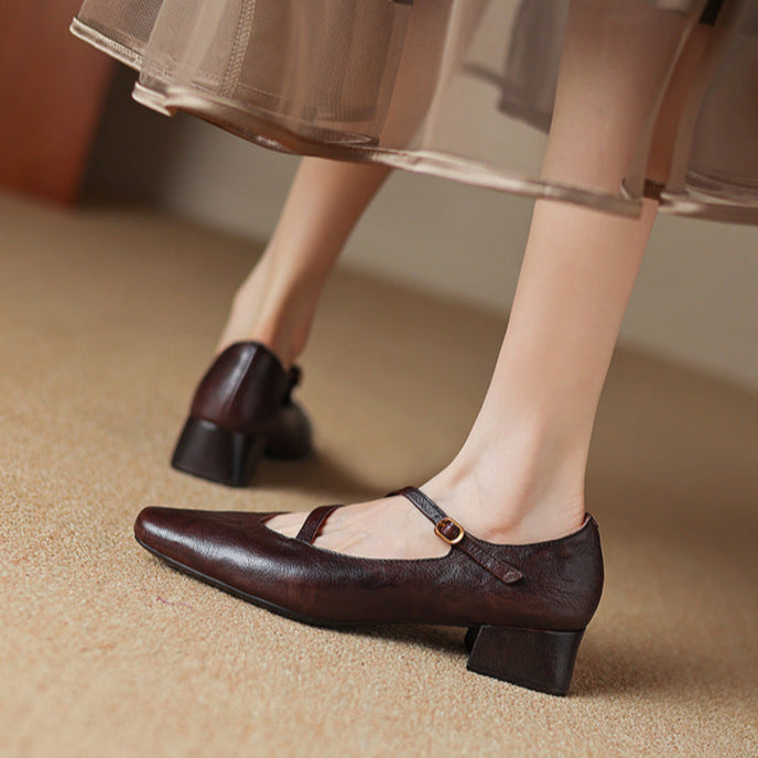 Seravi Leather Heels