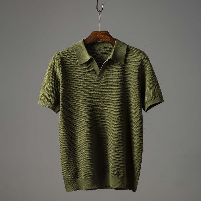 Lennox Knit-Collar Polo