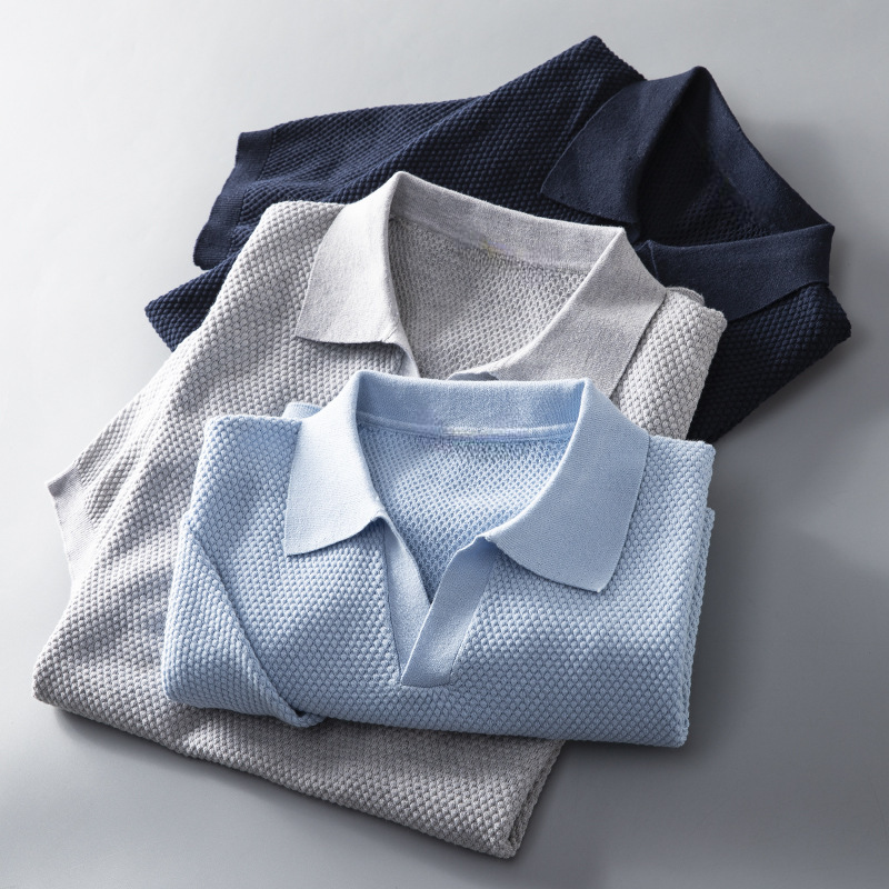 Lennox Knit-Collar Polo