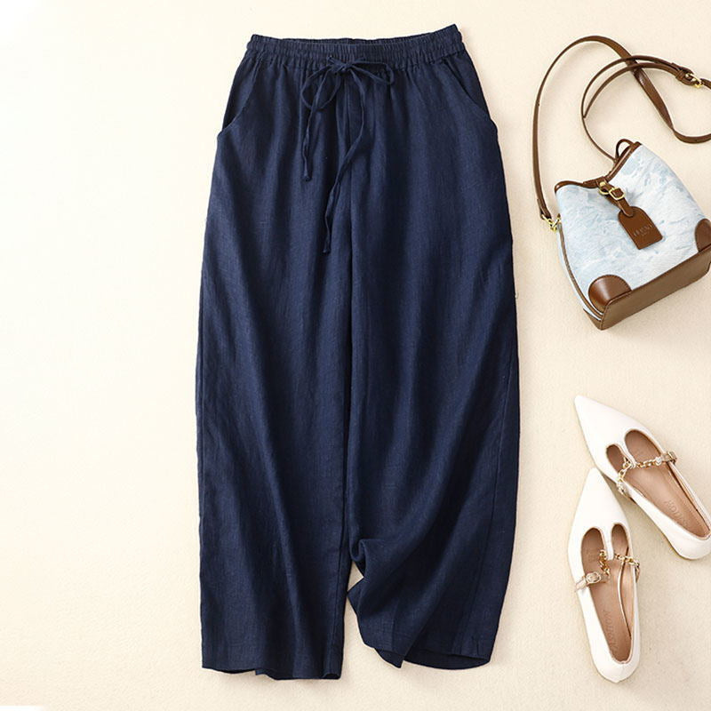 Liora Drawstring Linen Pants
